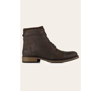 CATESBY ENGLAND Men's ANTRIM Leather Lace Up Zip Boots in Dark Brown | Size: 7 CATESBY ENGLAND Dark Brown 7