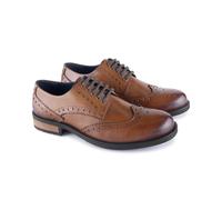 CATESBY ENGLAND Men's Appleby Leather Lace Up Brogue Shoes in Tan | Size: 12 CATESBY ENGLAND Tan 12