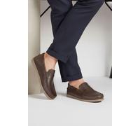 CATESBY ENGLAND Men's Chameberlain Casual Leather Loafers in Brown | Size: 12 CATESBY ENGLAND Brown 12