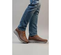 CATESBY ENGLAND Men's Graham Leather Casual Trainers in Brown | Size: 11 CATESBY ENGLAND Brown 11