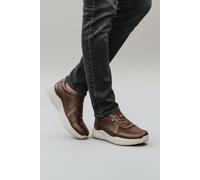 CATESBY ENGLAND Men's Hampton Nubuck Leather Casual Trainers in Dark Brown | Size: 11 CATESBY ENGLAND Dark Brown 11