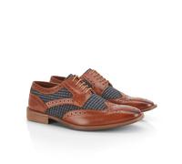 CATESBY ENGLAND Men's Spey Premium Leather Brogue Shoes in Tan | Size: 9 CATESBY ENGLAND Tan 9