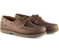 Catesby England Pippa Womens Premium Leather Boat Shoes - - Size: 8