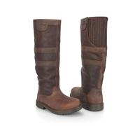 CATESBY ENGLAND Women's Chatsworth Long Waterproof Country Boots in Brown | Size: 9 CATESBY ENGLAND Brown 9
