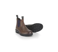 Catesby Samuel Premium Leather Kids Dealer Boots Lightweight Durable Chelsea Boots, Brown, UK 4
