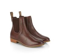 Catesby Zara Premium Leather Womens Boots Comfortable Lightweight Chelsea Boots, Brown, UK 5