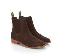 Catesby Zara Premium Suede Leather Womens Boots Comfortable Lightweight Chelsea Boots, Brown, UK 7
