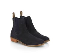 Catesby Zara Premium Suede Leather Womens Boots Comfortable Lightweight Chelsea Boots, Navy, UK 4