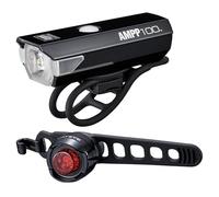 CatEye AMPP 100 / Orb Rechargeable Bike Light Set: Convenient rechargeable front and rear lights
