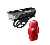 Cateye Ampp200 + Viz100 Light Set Red 200/100 Lumens