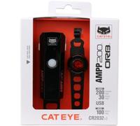 Cateye Ampp 200 II & Orb RC II USB-C Rechargeable Bike Light Set