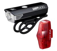 Cateye AMPP 200 / Viz 100 Bike Light Set