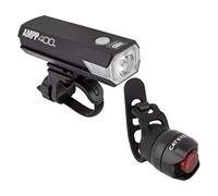 CatEye AMPP 400 / Orb Light Set: AMPP 400 front light paired with Orb rear light