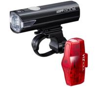 CatEye Bike Lights Set - 400 Lumen LED Front Bicycle Light Front & Back with OptiCube Lens | Multiple Modes, 60hr Battery Life MTB | Rechargeable Cycling Lighting for Night Riding | CatEye Accessories