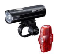 Cateye AMPP 500S / Vis 150 USB Rechargeable Bike Light Set - Black / Light Set / Rechargeable