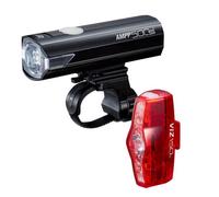 CatEye AMPP 500S / VIZ 150 LED Bike Light Set - Black / Rechargeable / Light Set