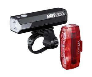 Cateye AMPP 800/Viz 300 Light Set Black