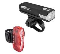 CATEYE AMPP & ViZ USB Rechargeable Bike Light Combo Kit - IPX4 Waterproof High Lumen AMPP Opticube™ LED Headlight & ViZ USB Daytime Safety Light, Visible up to 1 Mile, Fits Road, MTB, Gravel Bikes