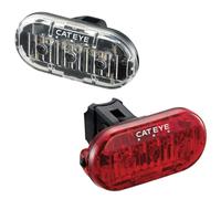 Cateye Bicycle Bike OMNI 3 Bike Cycle Triple LED Safety Front & Rear Light Set