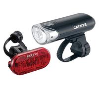CatEye EL-135 Omni 5 Bike Light Set Front LED Rear Tail Lamps | Long-lasting battery powered safety kit including a 3-LED front light and wide-angle 5-LED tail light