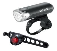 CatEye HL-EL135 and Orb Front/Rear Bike Light Set Black