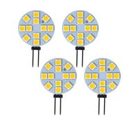 Cateye G4 LED Bulbs Warm White, 2W Equivalent to 20W Halogen, DC 12V G4 Bi Pin Base, 2700K 180 Degree Wide Beam, 100LM Non Dimmable LED Light for Recessed Lighting, Cooker Hood, Cabinet, Pack of 4