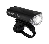 CATEYE HL-EL160 Bike Headlight - IPX7 Waterproof 50 Lumen LED Light with OptiCube™ Lens, 250 Hour Runtime, Low Battery Indicator, AA Battery, Flextight™ Mount, Fits Road, Urban, MTB & Gravel Bikes