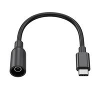 Cateye Mini USB-C to DC Adapter Cable Compatible for Starlink, 18AWG 18cm Waterproof DC5521 Female to Type-C Male 100W Converter Cord for Power Bank, Car Charger, Outdoor Electronics