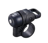 CatEye Oh-1500 Nido Bell Black Bike Bell Bicycle Bell with Loud Crisp Clear Sound, Road and Mountain Bike Bell Adults Kids