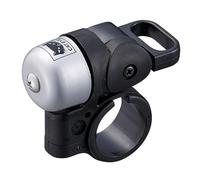 CatEye Oh-1500 Nido Bell Silver Bike Bell Bicycle Bell with Loud Crisp Clear Sound, Road and Mountain Bike Bell Adults Kids