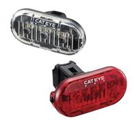CatEye Omni 3 Front & Rear Light Set: BLACK