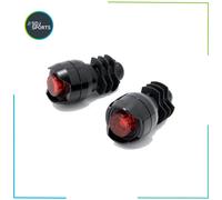 Cateye Orb Bar End LED Rear Light Set Gravel Road Commuter City Bike Handlebars