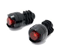 Cateye Orb Bar-End Lights - Non-Rechargeable / Black Black