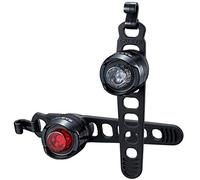 CatEye Orb Cycling Light Set - Black/Front Rear Pair Head Tail White Red Battery Power Be Seen Bicycle Cycle Bike Road Mountain Trail Commuting Commute Bright Dark Winter Safety Safe Accessories