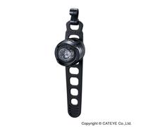Cateye Orb Battery 10 Lumens Front Light Polished Black