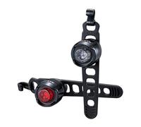 Cateye Orb Rechargeable F/R Bicycle Light Set - Polished Black
