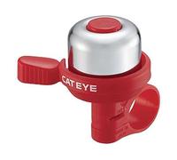 CATEYE Bicycle Bell, Brass, Red, One Size
