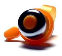 CATEYE Bicycle Bell, Brass, Tangerine, One Size