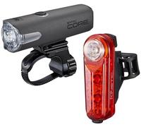 Cateye Sync Core & Sync Kinetic USB Rechargeable Light Set Black