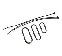 CatEye Unisex 160-3893 Strada Slim Rubber Band and Zip Tie Fittings, Black, Uni UK