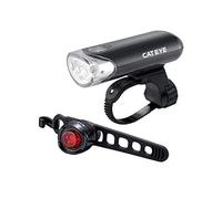 Cateye Unisex Adult EL135 And Orb Front/Rear Light Set - Black, One Size