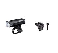 CatEye Unisex's Ampp 500 Front Bicycle Light, Black, One Size & CA5445340 Gopro Light Bracket Adapter, Black