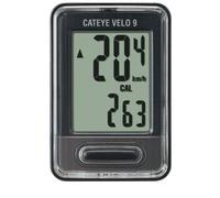 CatEye Velo 9 Wired Cycle Bike Computer - Black