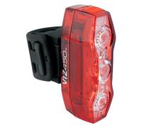 CatEye Viz 450 Rear Bike Light: Powerful 450 Lumens, USB Rechargeable with Multiple Modes, Red