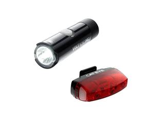 Cateye Volt 100 XC & Rapid Micro 15 Light Set - No Box