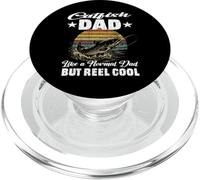 CATFISH DAD Like A Normal Daddy But Reel Cool Fisherman fish PopSockets PopGrip for MagSafe