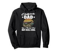 CATFISH DAD Like A Normal Daddy But Reel Cool Fisherman fish Pullover Hoodie