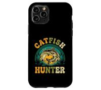 Catfish Hunter Funny Fishing Retro Catfishing Angler Case for iPhone 11 Pro