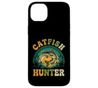 Catfish Hunter Funny Fishing Retro Catfishing Angler Case for iPhone 14 Plus