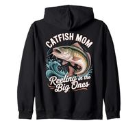Catfish Mom Reeling In The Big Ones Zip Hoodie